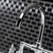 Kingston Brass KS2331CG Industrial Style Bridge Kitchen Faucet with Brass Sprayer, Polished Chrome KS2331CG - alternate 2